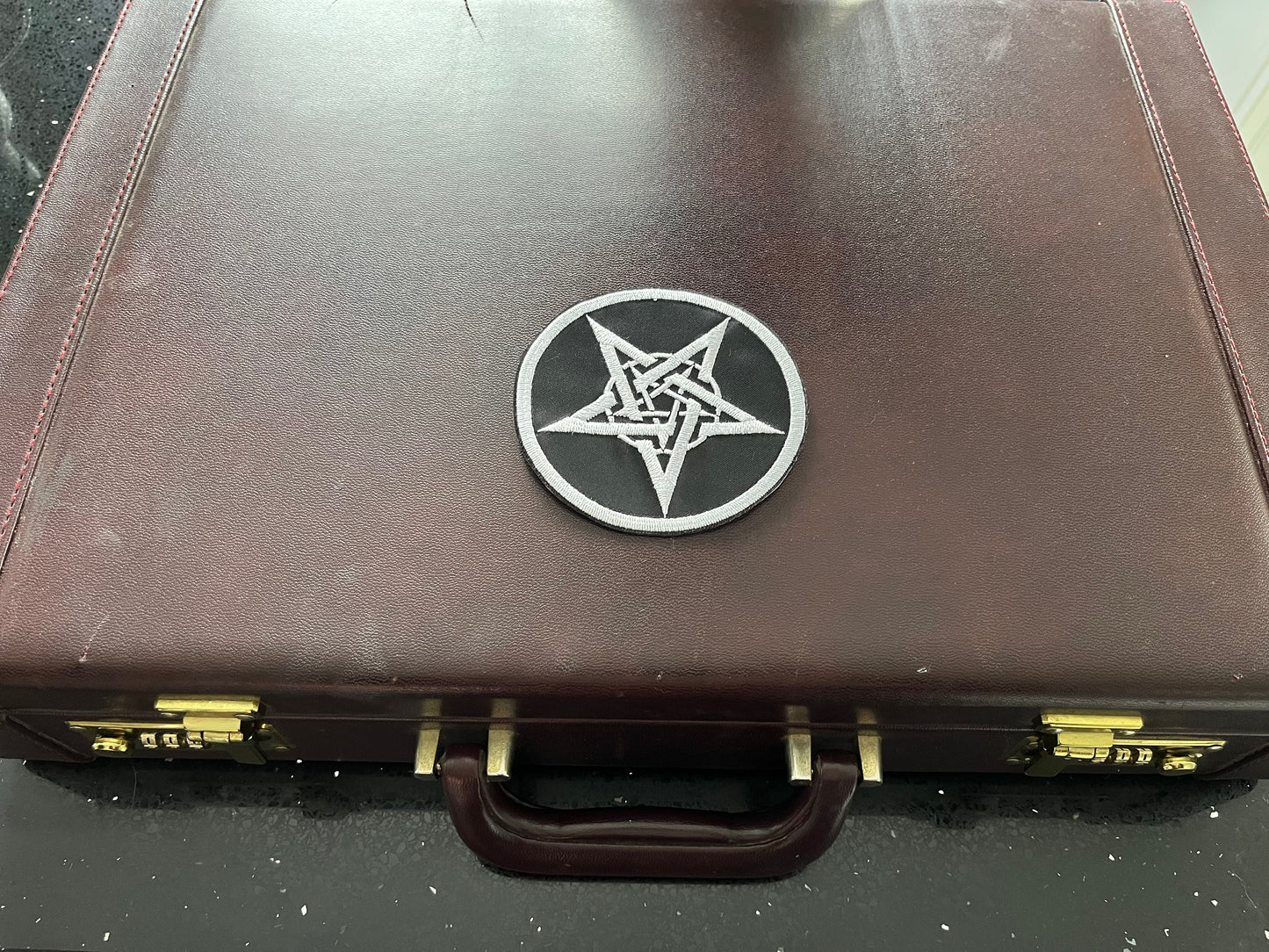 
                  
                    Intricate Pentacle Patch White on Black 3.5 Inch
                  
                