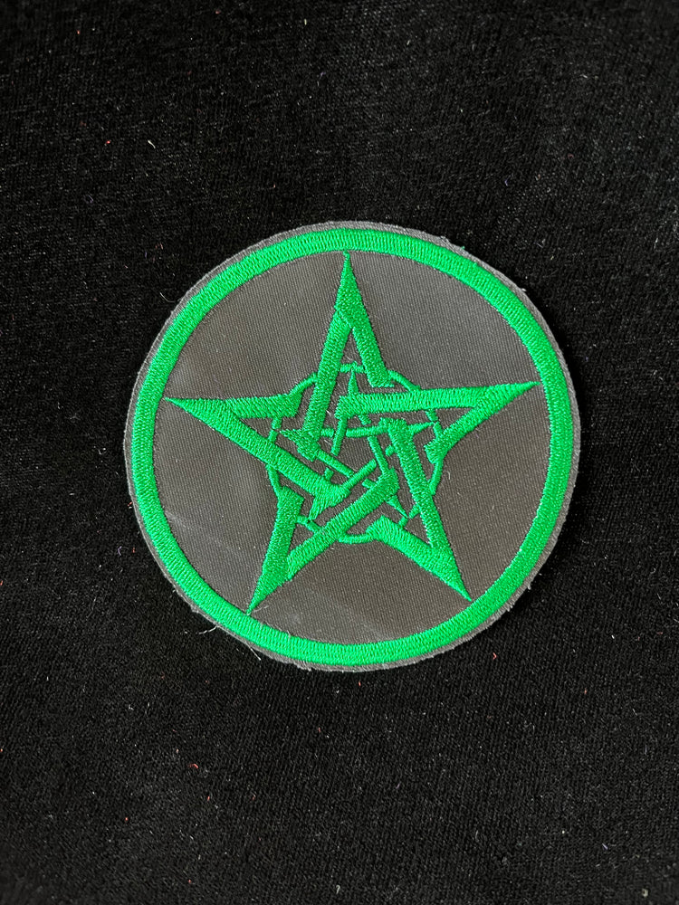 
                  
                    Intricate Pentacle Patch Green on Black 3.5 Inch
                  
                