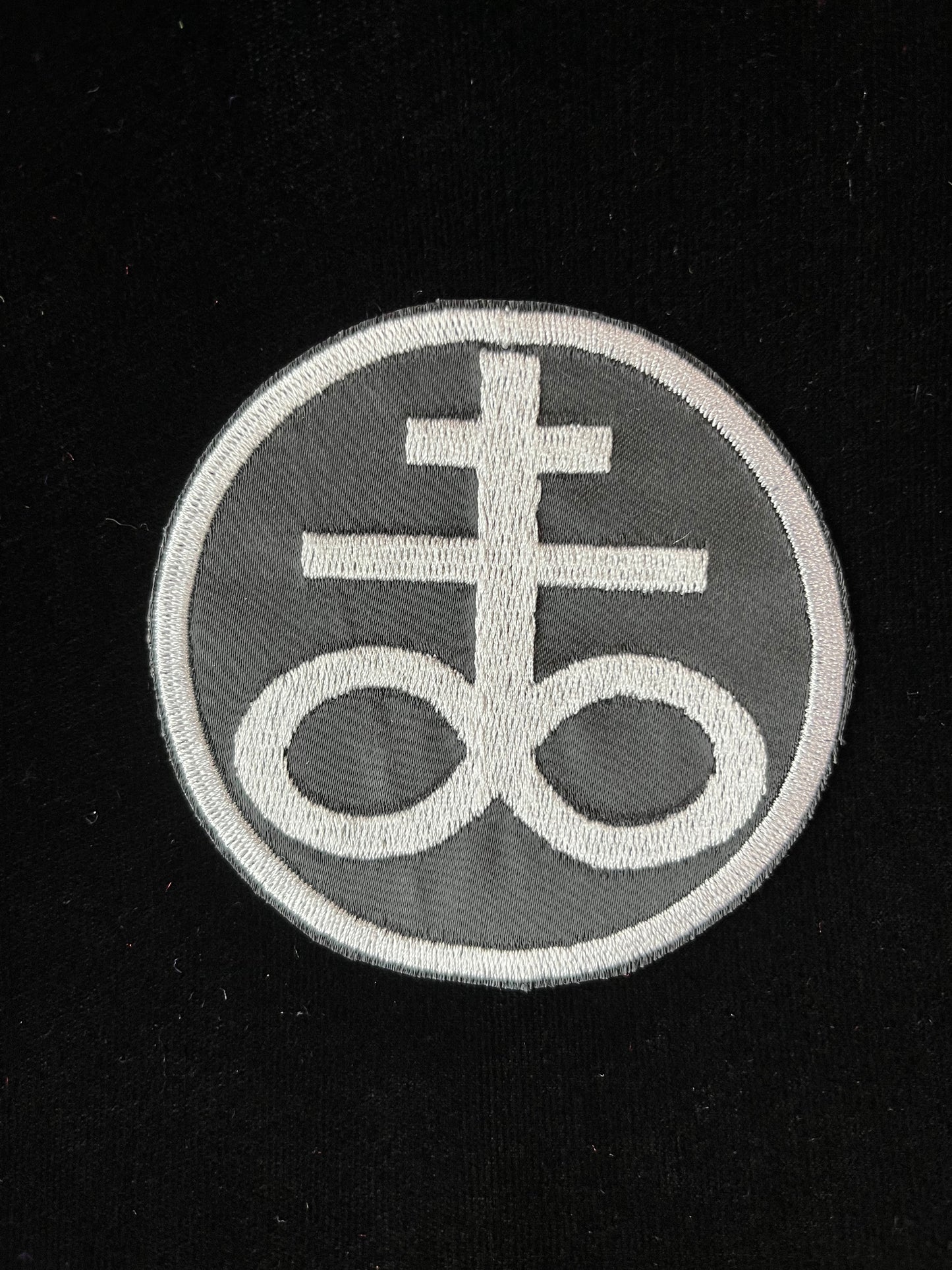 
                  
                    Leviathan Cross Patch White on Black 3.5 Inch
                  
                